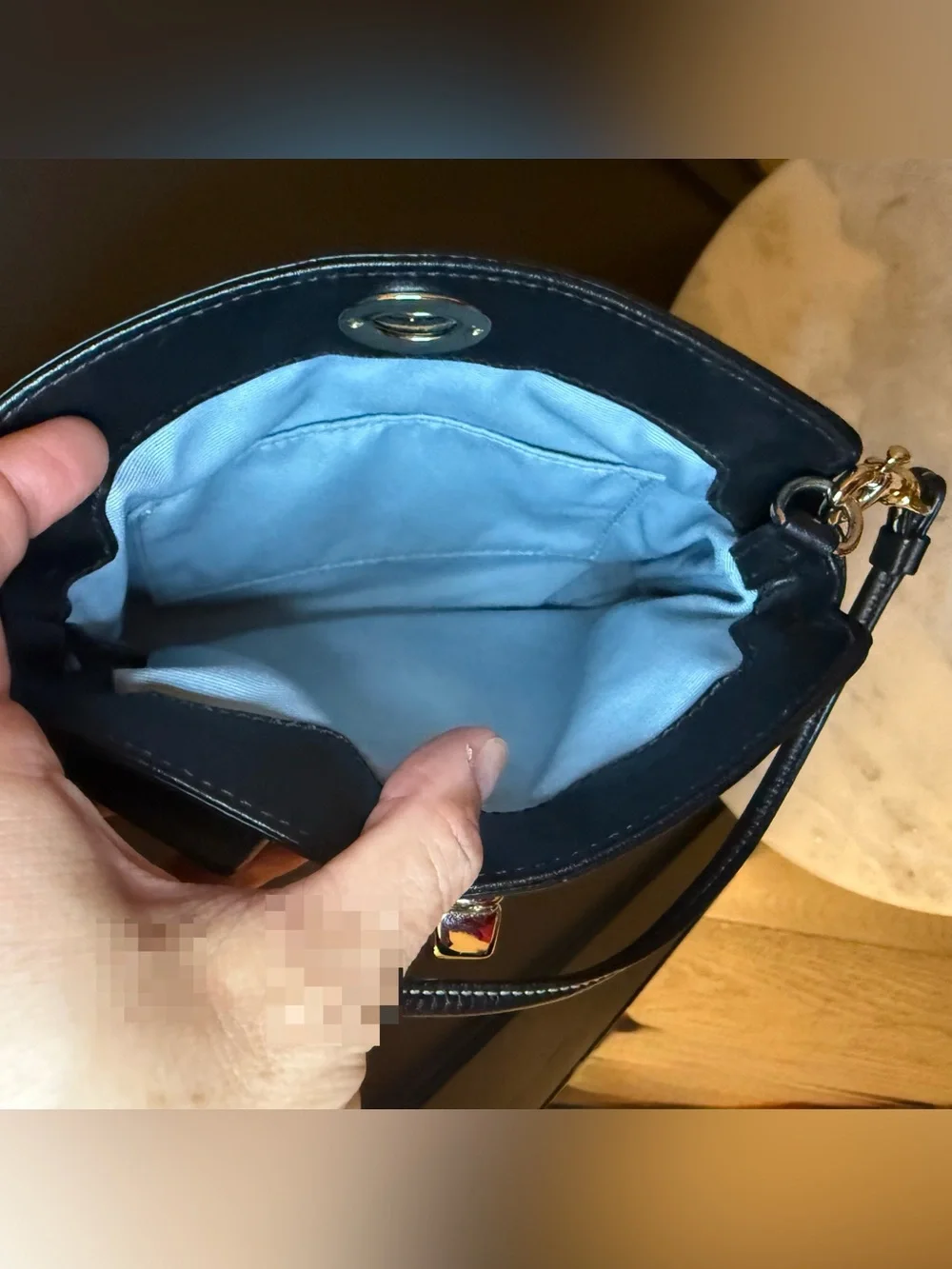 Rare Vintage Coach Horse &  Carriage Jaquard Turnlock Wristlet Mini Bag